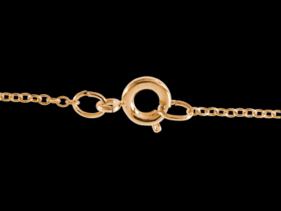 zartes Rosegold Kettchen mit Schließe Bild 2